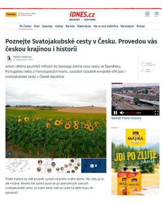 NAPSALI O NÁS NA IDNES.CZ 📰✨ Máme velkou radost, že se téma poutní stezky dostává do povědomí širší veřejnosti. V článku...